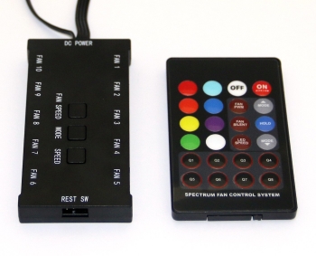 Controller + dálkový ovladač pro RGB ventilátor (full colors)